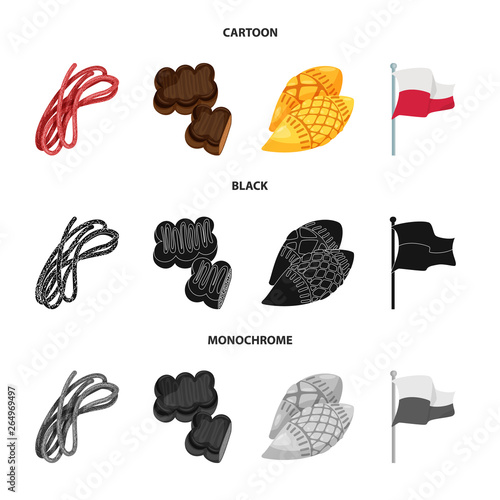 Vector design of traditional and tour symbol. Collection of traditional and landmarks vector icon for stock.