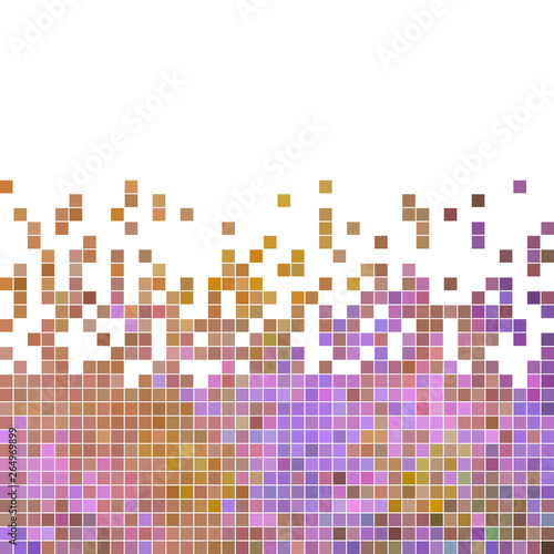 abstract vector square pixel mosaic background