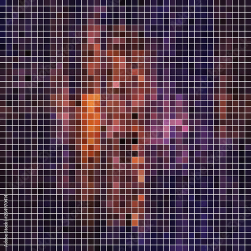 abstract vector square pixel mosaic background