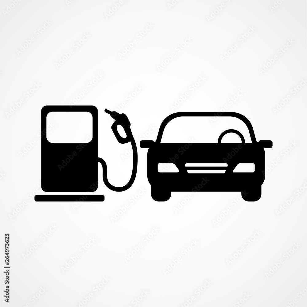 fuel station, isolated icon on white background, auto service, car repair fuel station, isolated icon on white background, auto service, car repair