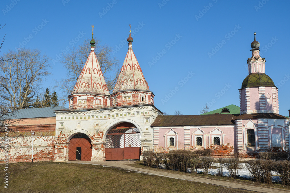 Russian Orthodox churches and monasteries.