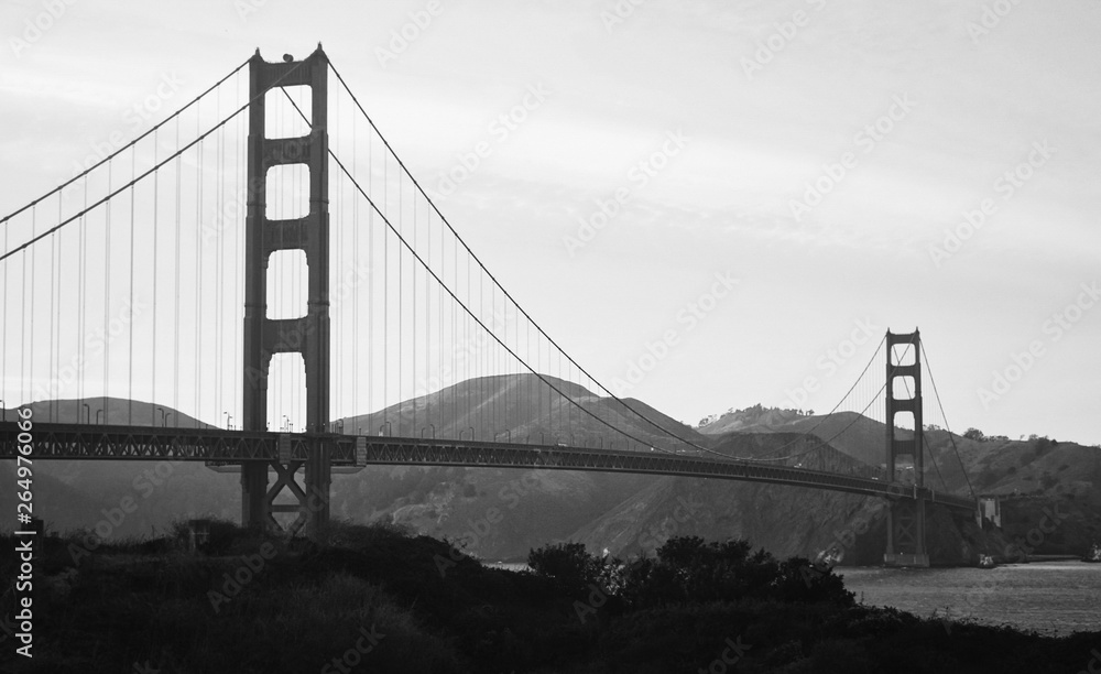 Golden Gate Bridge, San Francisco in BW Golden Gate Bridge, San Francisco in BW