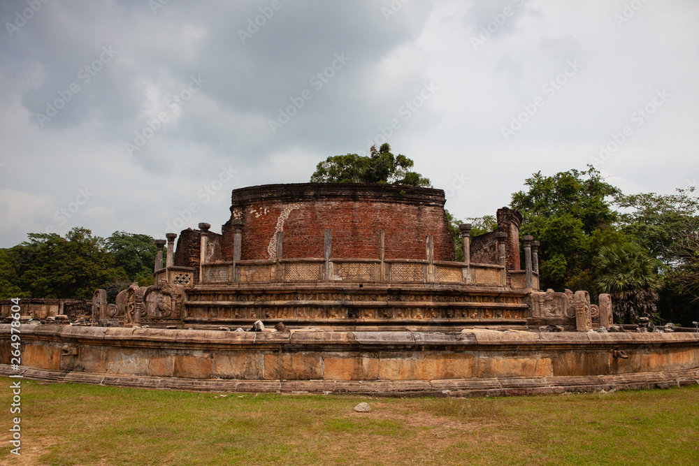 Polonnaruwa - the ruins of an ancient temple, Sri Lanka.