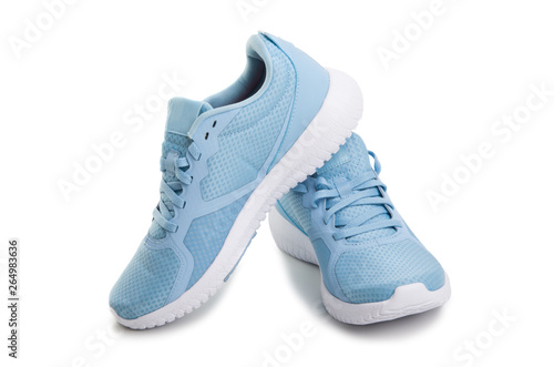 blue sneakers isolated © ksena32