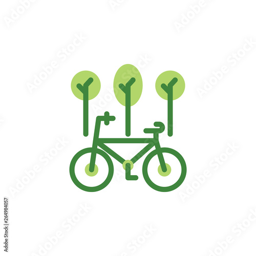 save the world, bicycle colored icon. Elements of save the earth illustration icon. Signs and symbols can be used for web, logo, mobile app, UI, UX