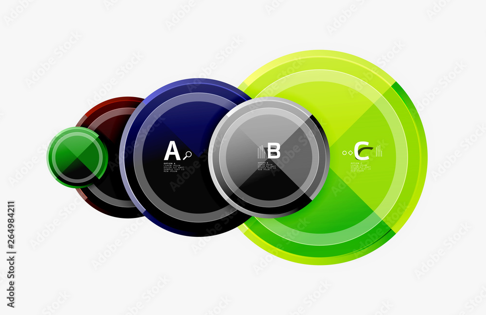 Circular pattern, abstract circles composition Circular pattern, abstract circles composition