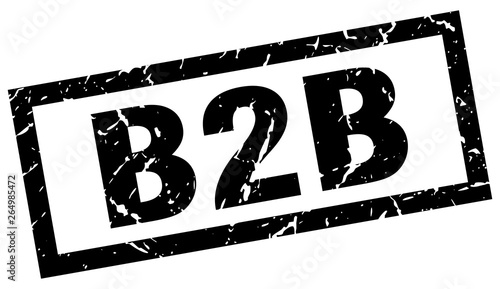 square grunge black b2b stamp