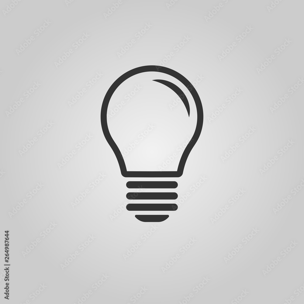 Light Bulb line icon vector, isolated on white background. Idea sign, solution, thinking concept. Light Bulb line icon vector, isolated on white background. Idea sign, solution, thinking concept.