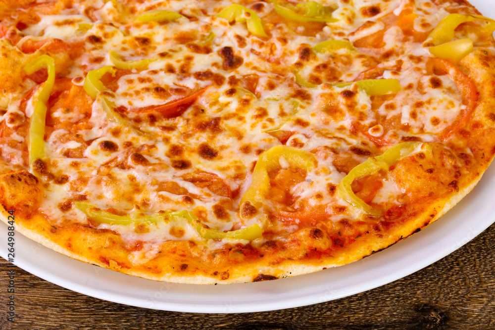 Pizza with bell pepper Pizza with bell pepper