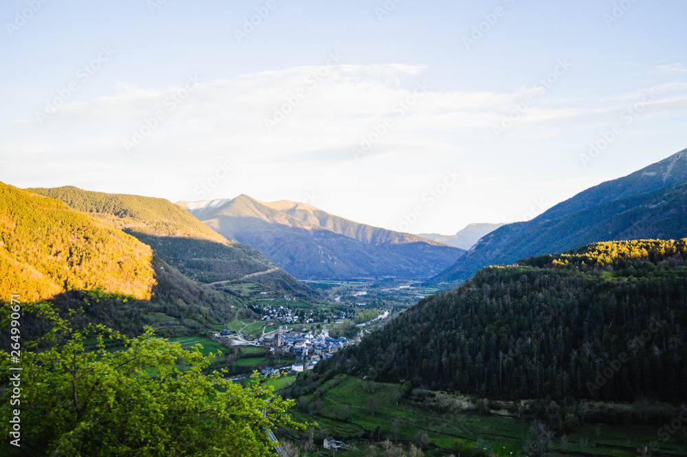 La naturaleza y animales en los pirineos de españa