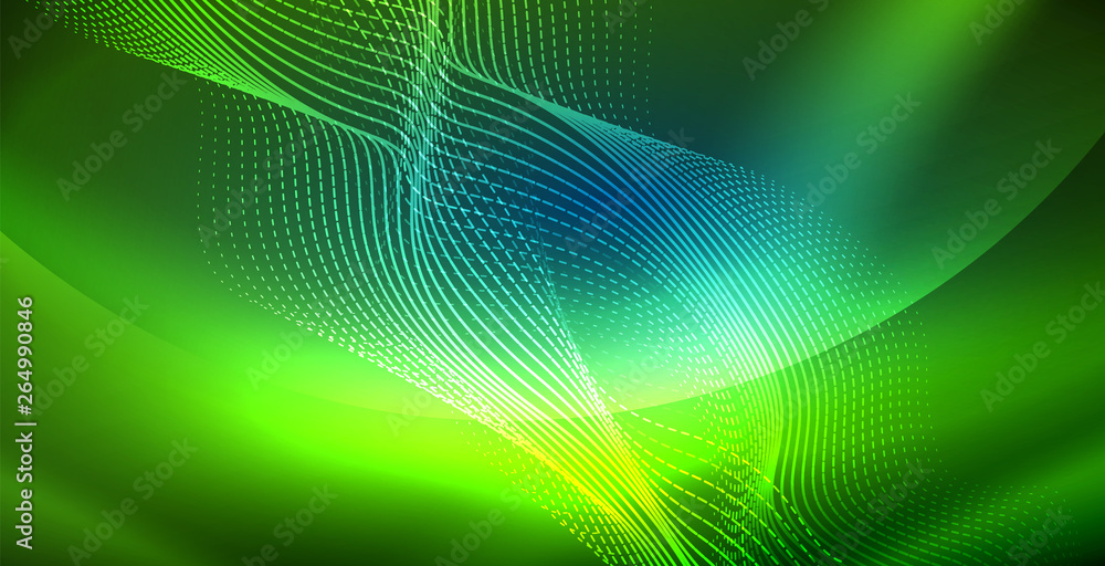 Neon wave background Neon wave background