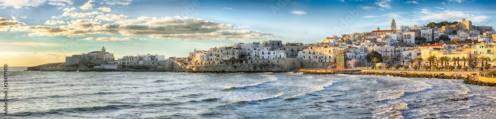 Historic central city of the beautiful town called Vieste