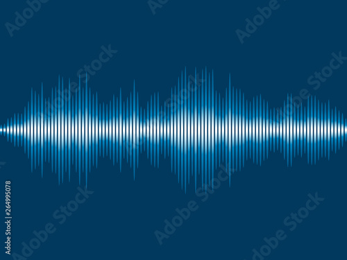 Abstract background music sound wave. Vector illustration