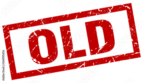 square grunge red old stamp