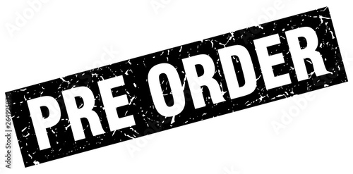 square grunge black pre order stamp