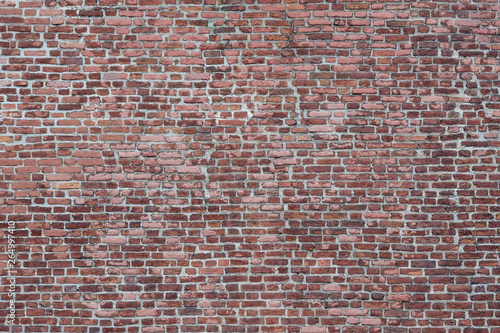 Red brick background for desing