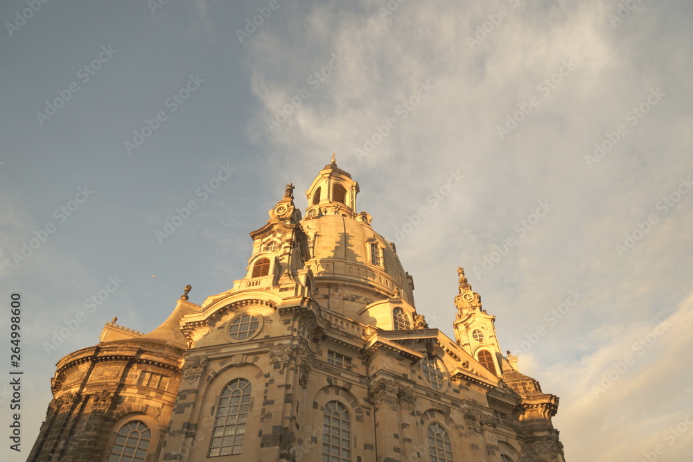 Fototapeta premium Frauenkirche in Dresden, Retro Colours