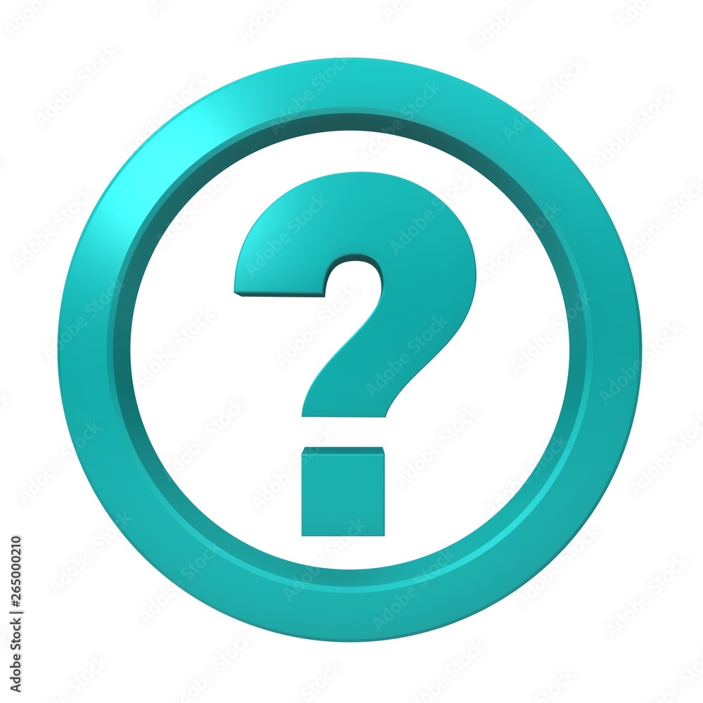 question mark sign ask query symbol interrogation point icon turquoise 3d rendering isolated on white question mark sign ask query symbol interrogation point icon turquoise 3d rendering isolated on white