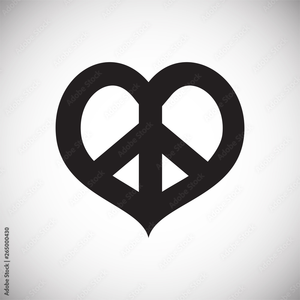 Peace icon on background for graphic and web design. Simple vector sign. Internet concept symbol for website button or mobile app. Peace icon on background for graphic and web design. Simple vector sign. Internet concept symbol for website button or mobile app.