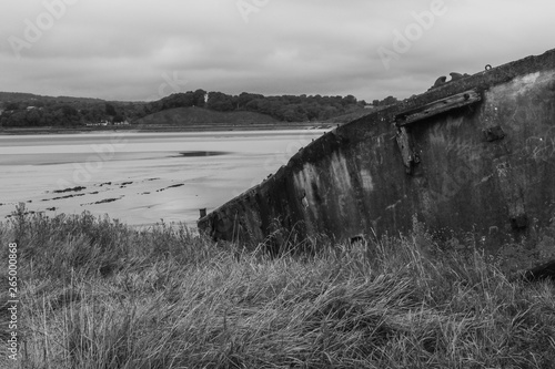 Purton wrecks. These barges were sunk deliberately over one hundred years ago. The idea was to strengthen the banks of the River Severn. Now the remains  of these barges sit as relic of times gone by. photo