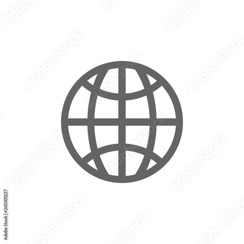 Geo  globe  web icon. Element of materia flat maps and travel icon. Premium quality graphic design icon. Signs and symbols collection icon for websites