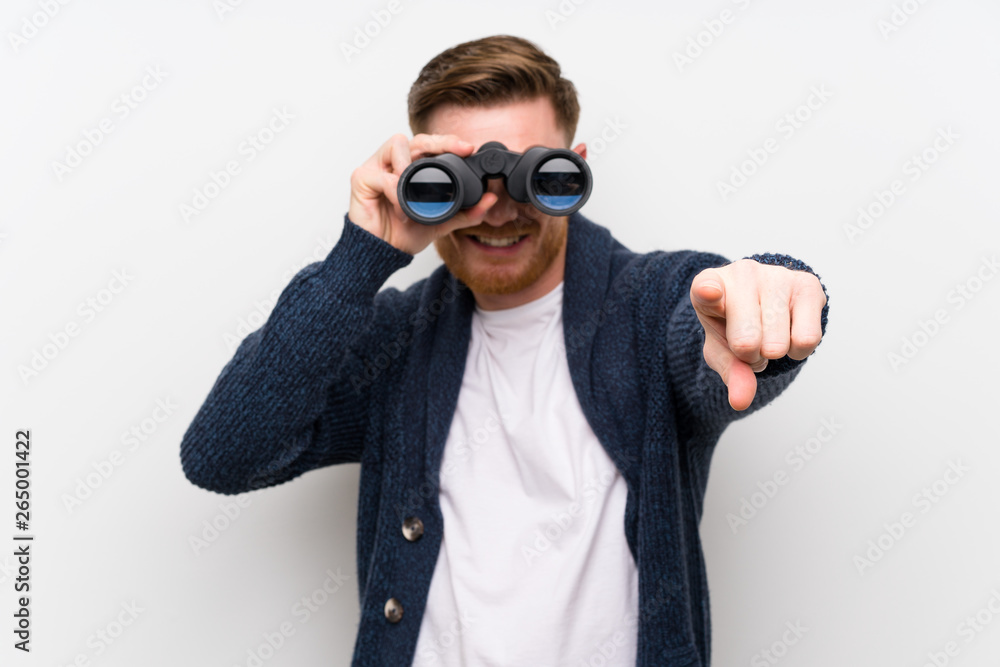 man with binoculars man with binoculars