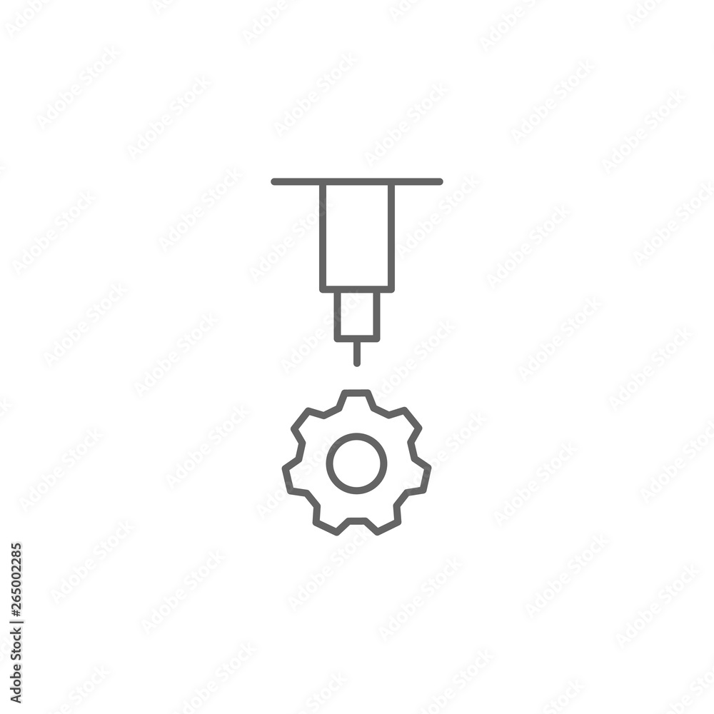 Machinery, 3d printing icon. Element of 3d printing icon. Thin line icon for website design and development, app development. Premium icon Machinery, 3d printing icon. Element of 3d printing icon. Thin line icon for website design and development, app development. Premium icon