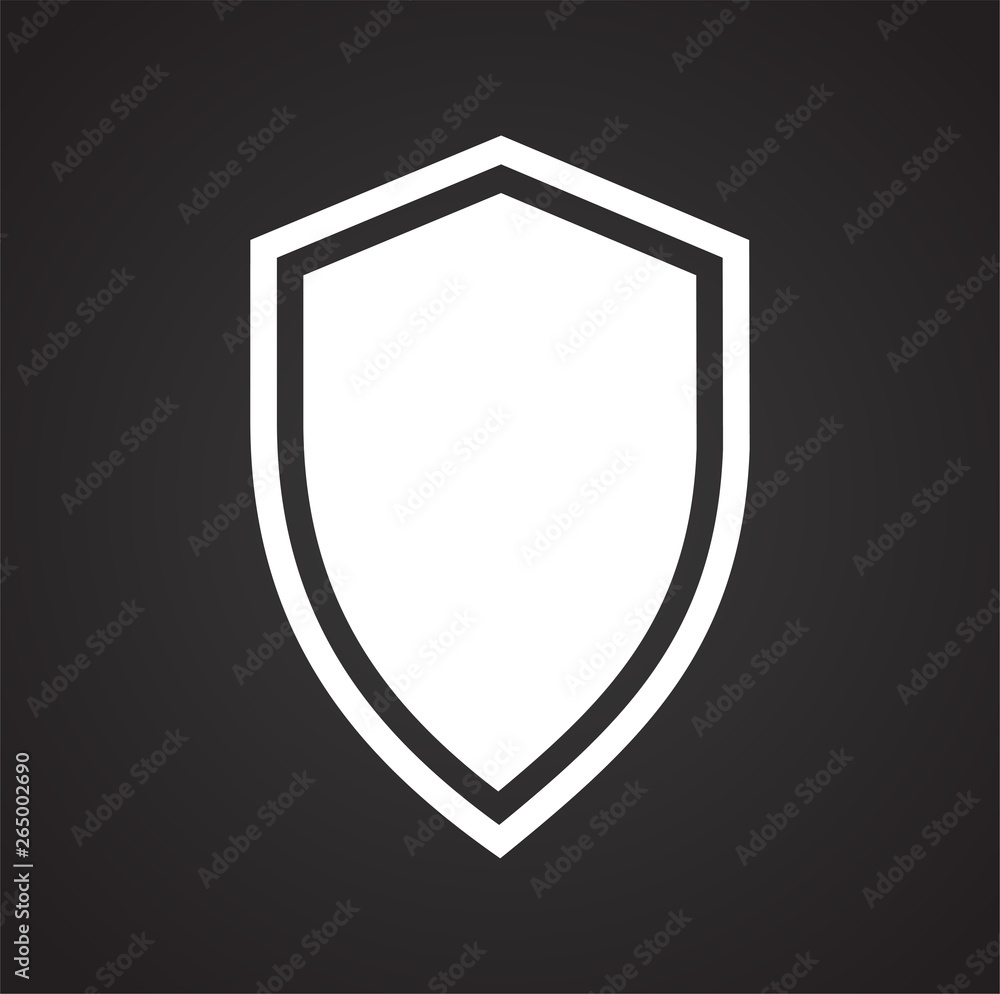 Shield icon on background for graphic and web design. Simple vector sign. Internet concept symbol for website button or mobile app. Shield icon on background for graphic and web design. Simple vector sign. Internet concept symbol for website button or mobile app.