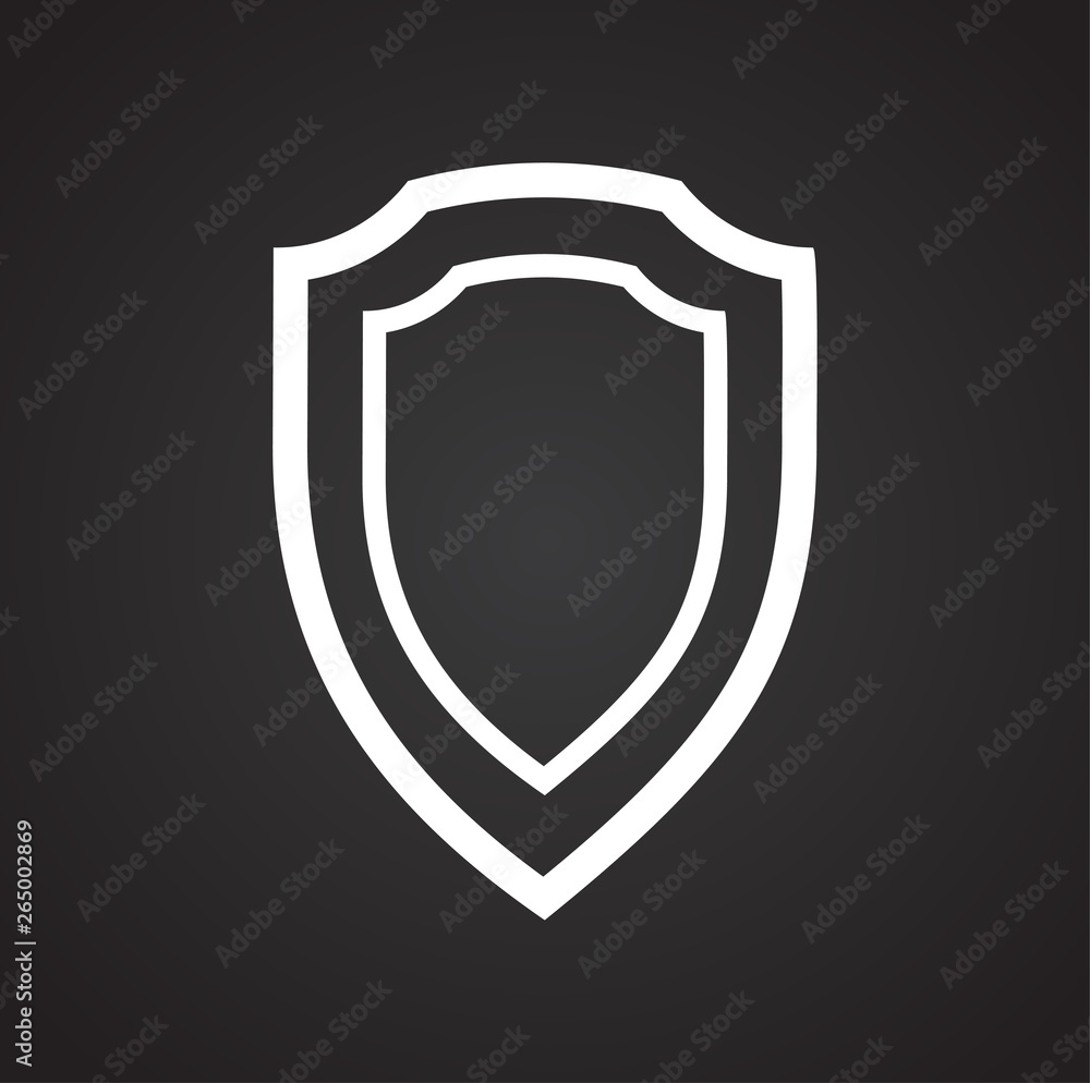 Shield icon on background for graphic and web design. Simple vector sign. Internet concept symbol for website button or mobile app. Shield icon on background for graphic and web design. Simple vector sign. Internet concept symbol for website button or mobile app.