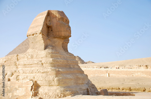 Ancient Sphinx of Giza near Cairo Egypt