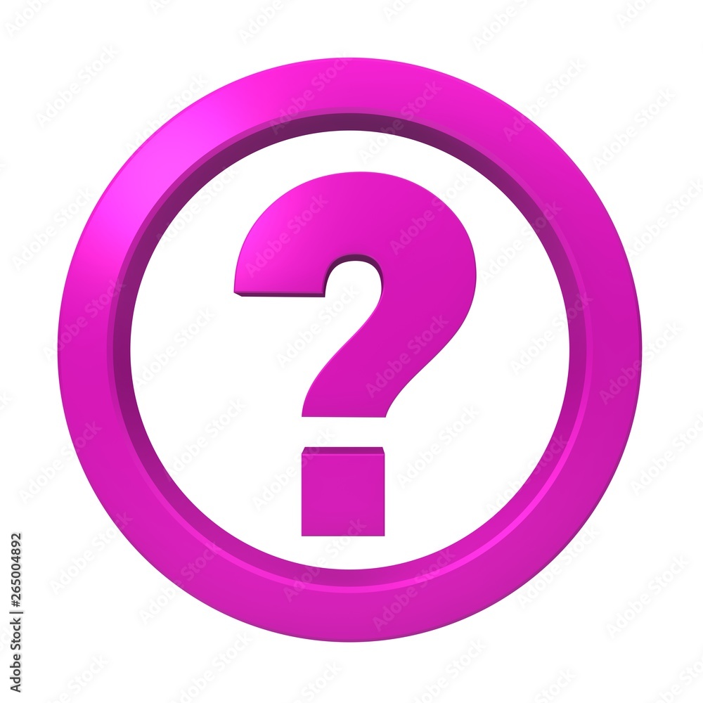 question mark sign interrogation point symbol ask queries icon pink 3d rendering isolated on white question mark sign interrogation point symbol ask queries icon pink 3d rendering isolated on white