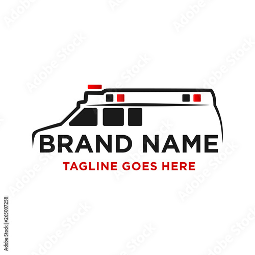 ambulance car logo design