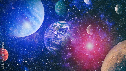 planets, stars and galaxies...