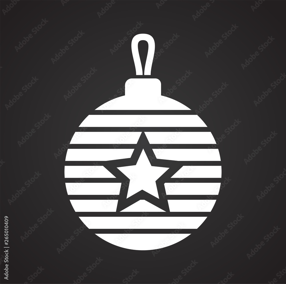 Christmas tree ball icon on background for graphic and web design. Simple vector sign. Internet concept symbol for website button or mobile app. Christmas tree ball icon on background for graphic and web design. Simple vector sign. Internet concept symbol for website button or mobile app.