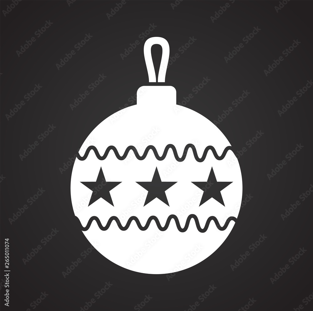 Christmas tree ball icon on background for graphic and web design. Simple vector sign. Internet concept symbol for website button or mobile app. Christmas tree ball icon on background for graphic and web design. Simple vector sign. Internet concept symbol for website button or mobile app.