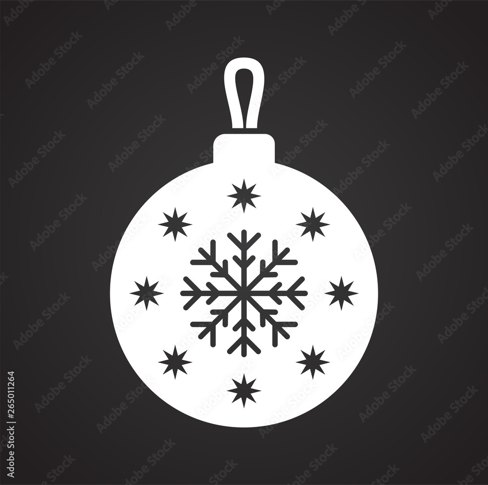Christmas tree ball icon on background for graphic and web design. Simple vector sign. Internet concept symbol for website button or mobile app. Christmas tree ball icon on background for graphic and web design. Simple vector sign. Internet concept symbol for website button or mobile app.