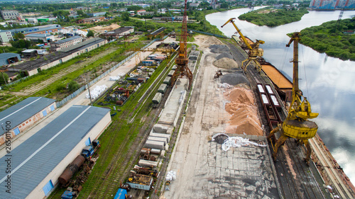 construction site top view photo