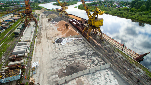 construction site top view photo