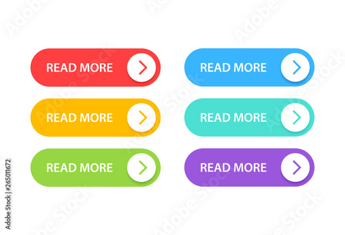 Big collection buttons Read More. Different colorful button set. Web icons. Vector illustration.