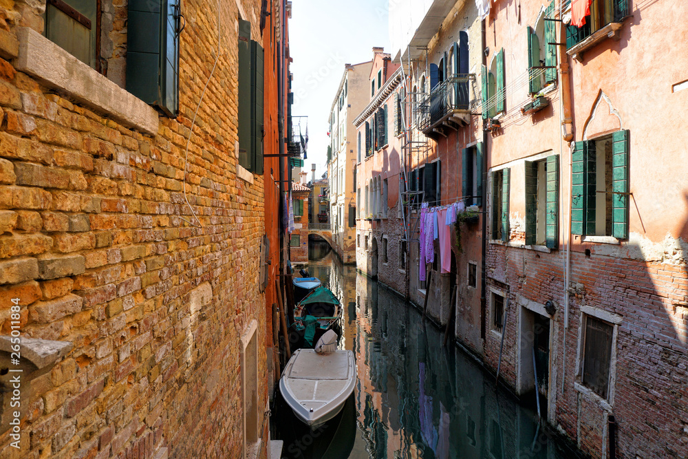 Colorful Venetian canal