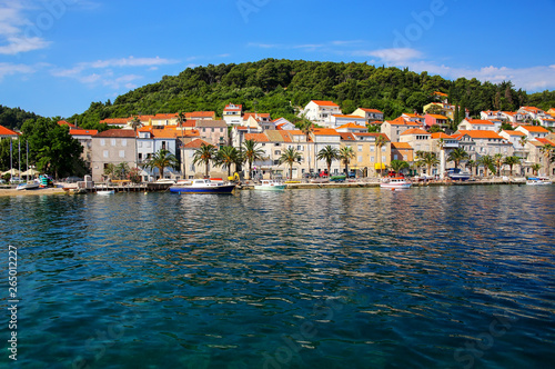 Waterfront of Korcula town, Croatia © donyanedomam