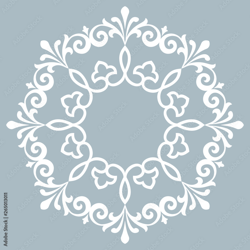Decorative frame Elegant vector element for design in Eastern style, place for text. Floral blue border. Lace illustration for invitations and greeting cards Decorative frame Elegant vector element for design in Eastern style, place for text. Floral blue border. Lace illustration for invitations and greeting cards