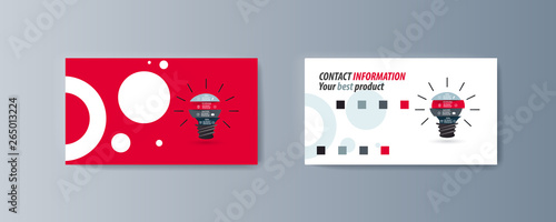 Set of brochures for marketing the promotion goods and services on market