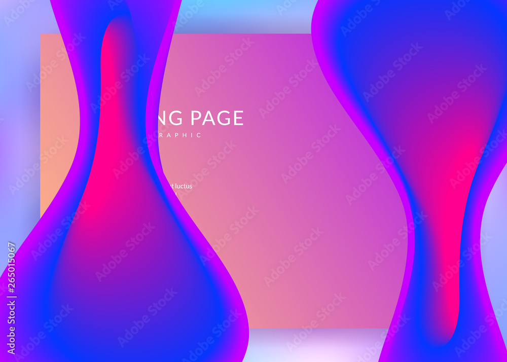 Liquid fluid with dynamic elements and shapes. Landing page. Liquid fluid with dynamic elements and shapes. Landing page.