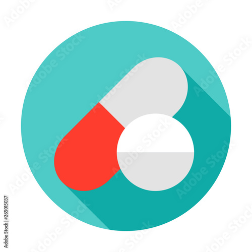 Pill Capsule Circle Icon