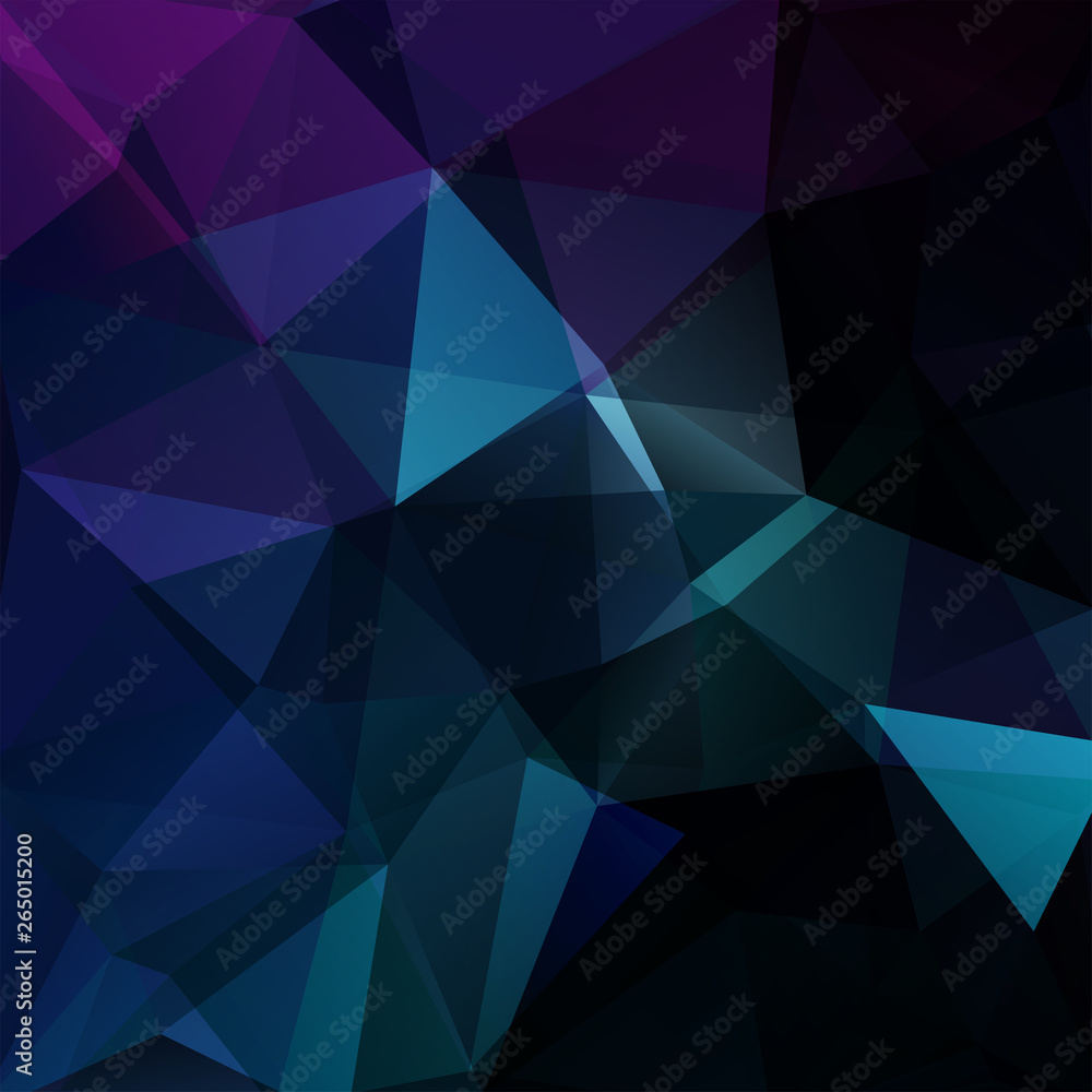 Fototapeta premium Abstract polygonal vector background. dark blue geometric vector illustration. Creative design template.