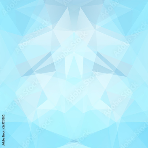 Abstract polygonal vector background. Pastel blue geometric vector illustration. Creative design template.