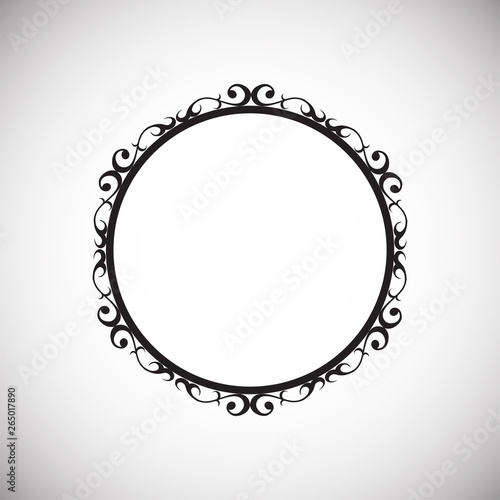 Frame icon on background for graphic and web design. Simple vector sign. Internet concept symbol for website button or mobile app.
