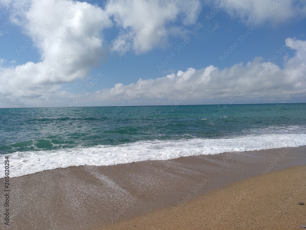 mar, playa y cielo