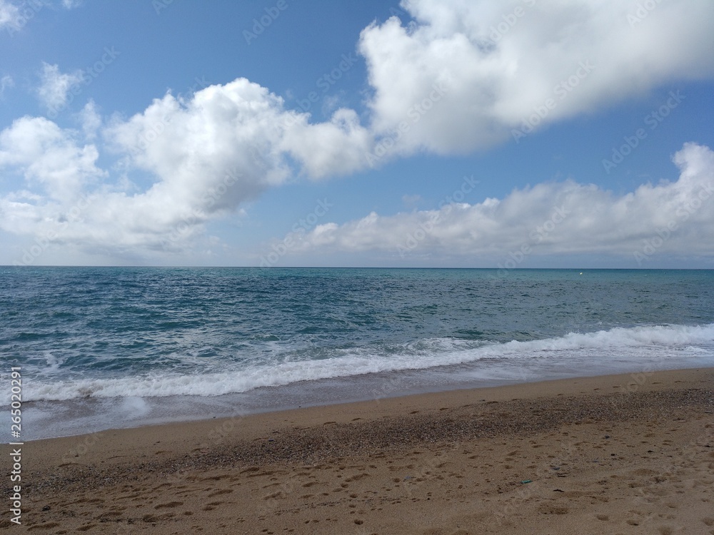 mar, playa y cielo